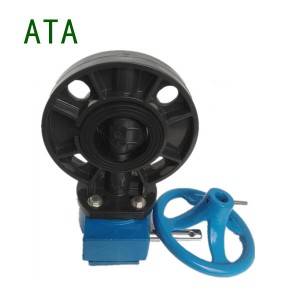 big sale irrigation water system small 2inch 63mm DN50 universal u-pvc manual gear butterfly valves