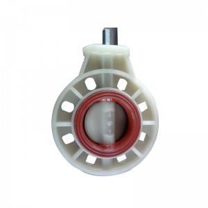 Good quality 304 Pipe Fittings Spool - actuator use butterfly valve bare square shaft FPM VITON seat – DA YU PLASTIC