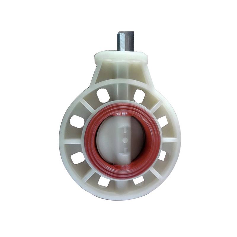 Good quality 304 Pipe Fittings Spool - actuator use butterfly valve bare square shaft FPM VITON seat – DA YU PLASTIC