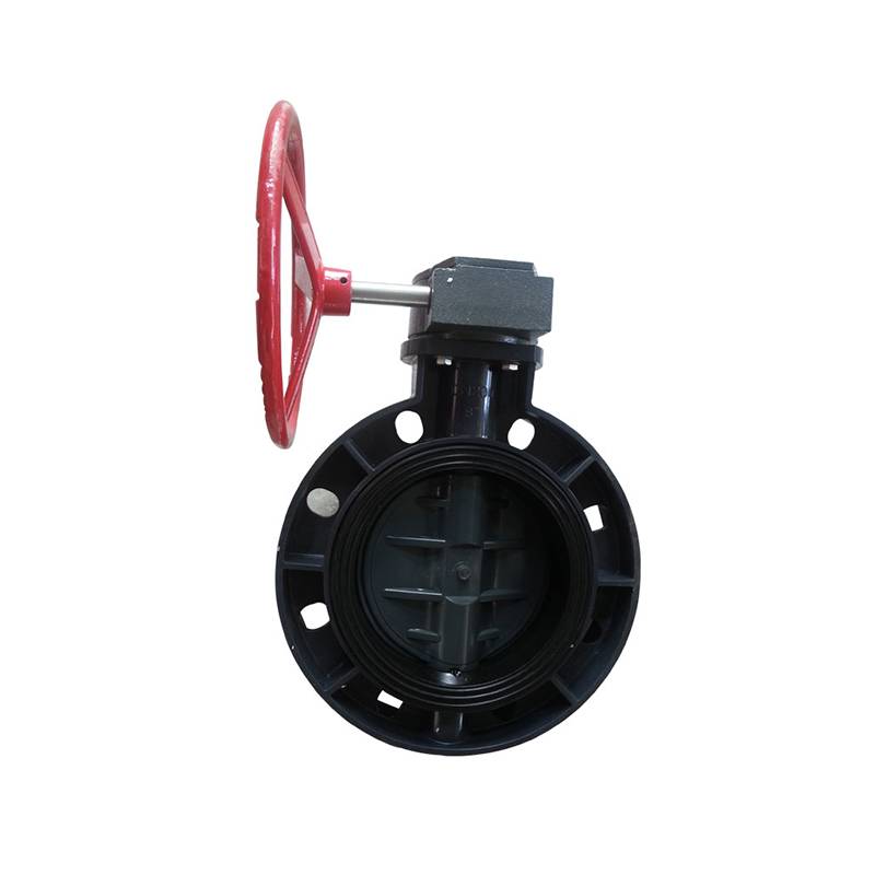 Factory directly supply Sales Morocco Union Coupling - UPVC butterfly valve Reduction gear drive – DA YU PLASTIC