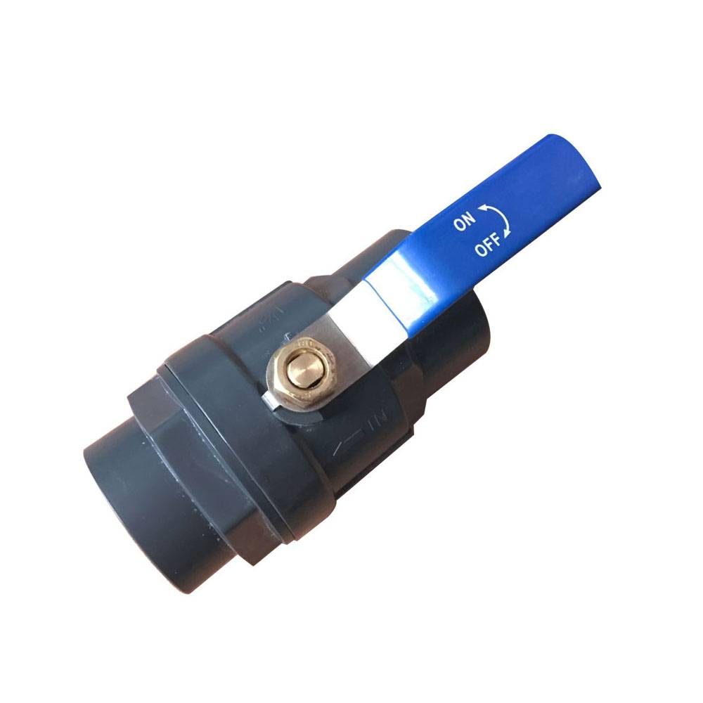 Chinese Professional Check Valve With Strainers - PVC 2 piece ball valve Steel andle – DA YU PLASTIC