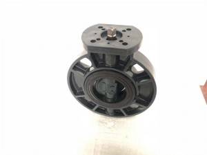 UPVC butterfly valve Square head stem Mounting pad ISO5211