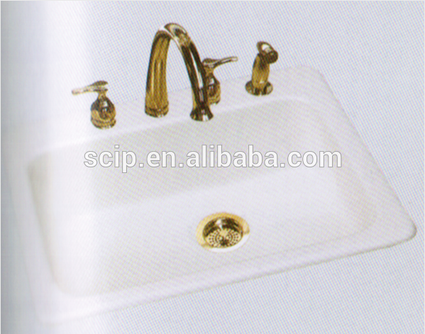 white color enameled cast iron wash basin for sale