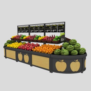 Dry fruit and vegetable display rack shelf
