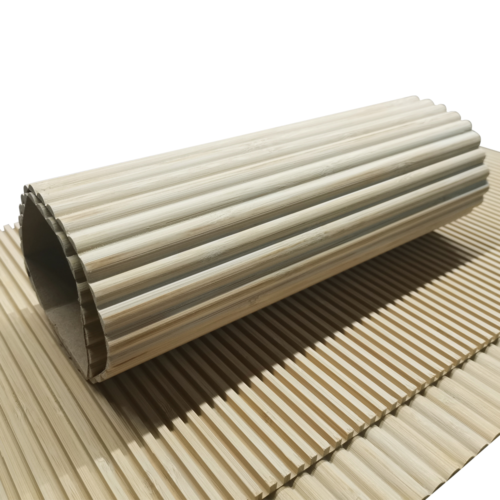 New Style Natural Bamboo Flexible Fluted Wall Panel