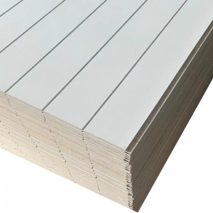 V-Groove White Primed Plywood