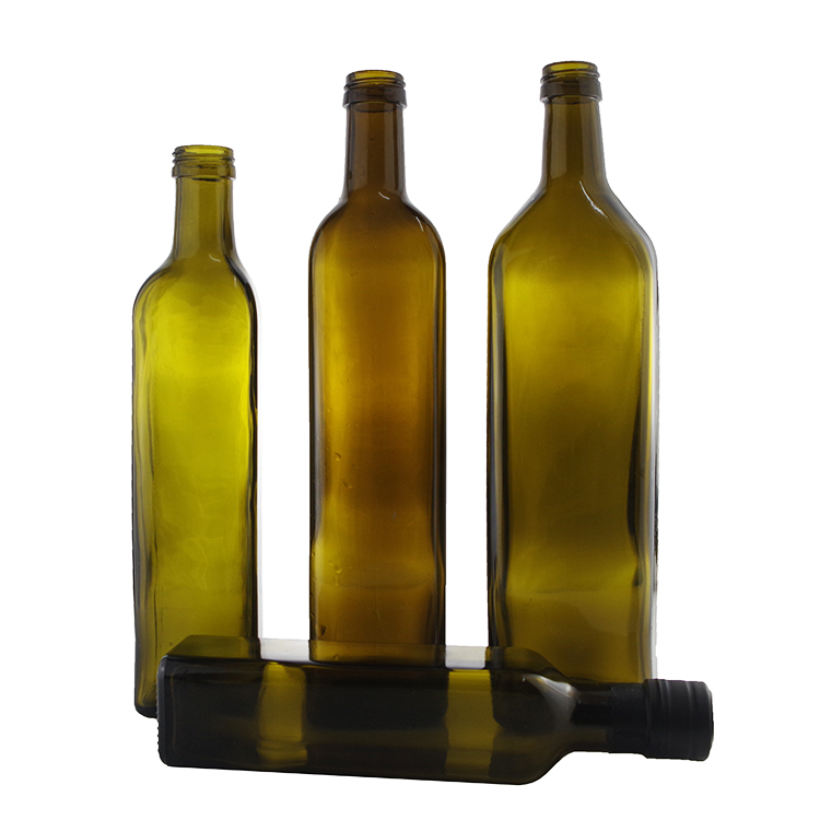 Glass bottles for olive oil