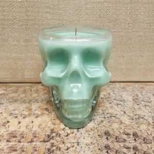 Shanghai Linlang Unique Custom Glass Candle Jars Clear Glass Skulls Candle Holder Candle Jar