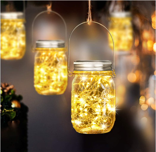 linlang shanghai Solar Fairy String Lights lids fairy lights solar powered outdoor waterproof ,for Mason Jar Décor ,