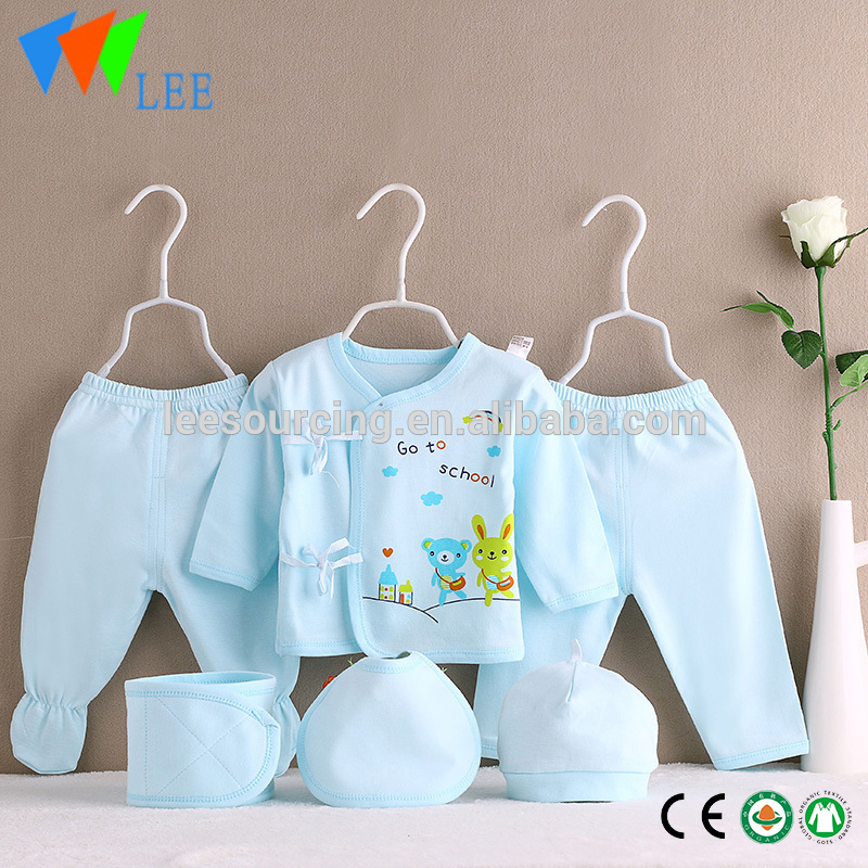 Factory Price 6pcs hot sale cotton baby clothing gift sets