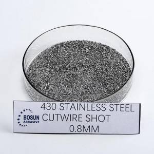 Stainless steel cut wire shot 0.8mm as cut