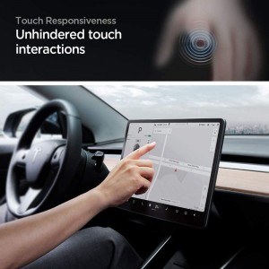 Tempered Glass Tesla Model Y Screen Protector Anti Glare Anti Fingerprint
