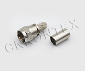 F connector  crimp type with RG59 cable