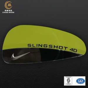 Custom metal logo plates,Nameplate for tennis | CHINA MARK