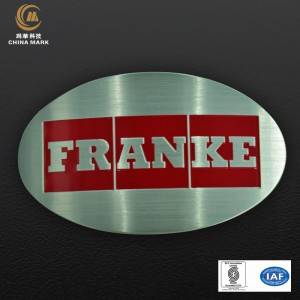Photosensitive, etched stainless steel nameplate | WEIHUA