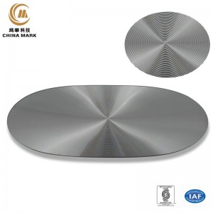 Metal name plate, Oval CD texture nameplate | WEIHUA