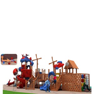 Wooden outdoor playground on the streetLDX0059-1