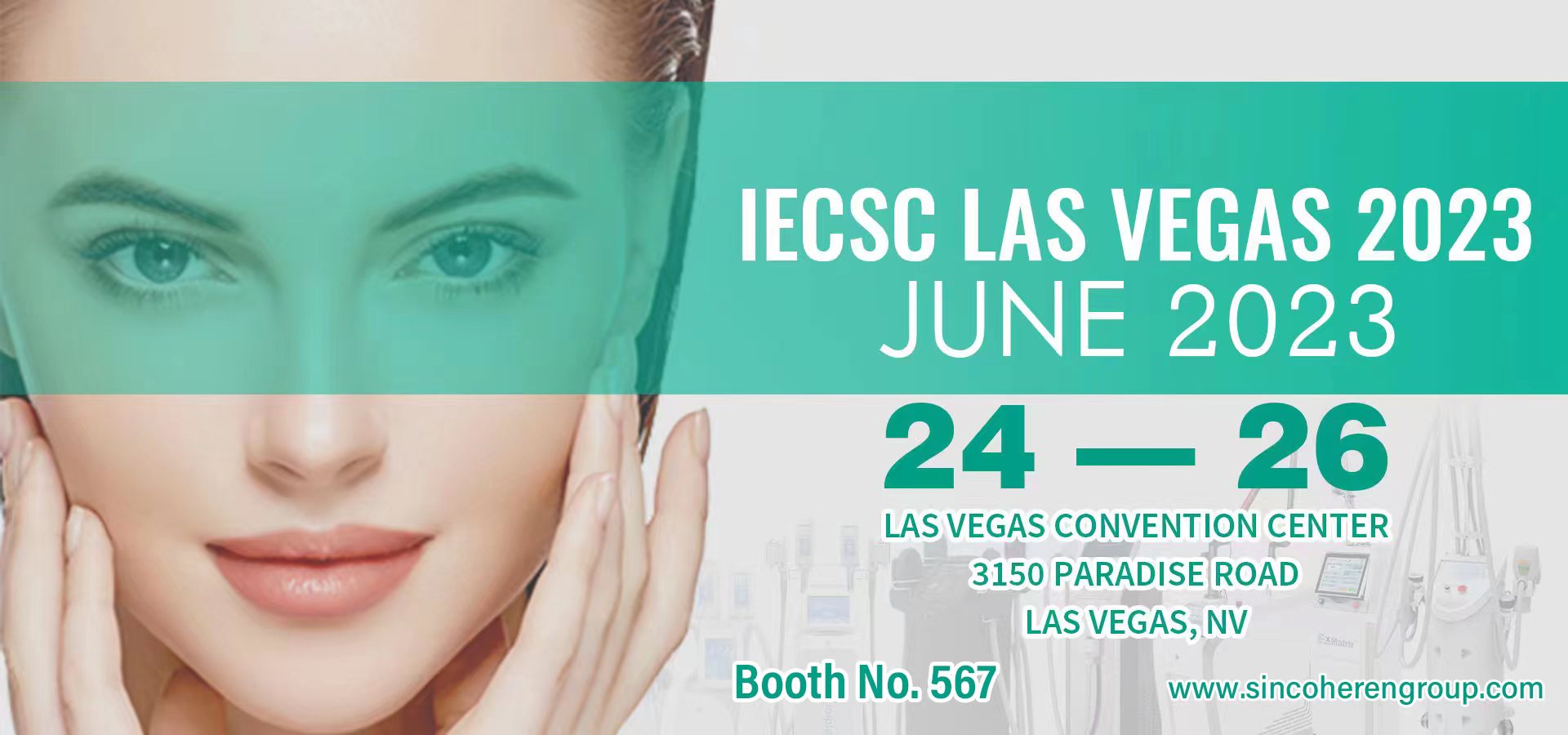 Sincoheren invite you to attend the beauty exhibition of IECSC Las Vegas