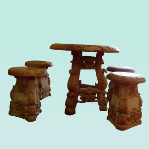CC303 Marble Table And Stool