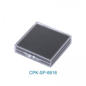 China factory custom clear plastic display watch box with sponge CPK-SP-6816
