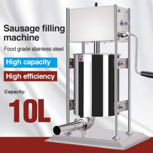 OEM manufacturer 700g Homeuse Mini Electric Swing - Sausage Stuffer 10L Manual Sausage Filler Meat Filling Machine – Haina
