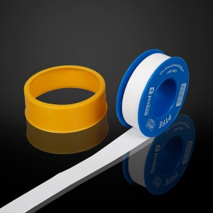 PTFE Industrial Sealant Tape,-190 to 370 deg.C Tepmerature Range,3/4″ width, 0.1mm Thickness, 50m Length