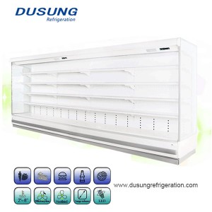 Commercial Refrigerating Equipment Remote Vertical Double Air Curtain Refrigerator
