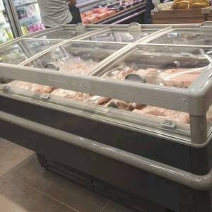Chiller refrigerator cabinet supermarket island freezer