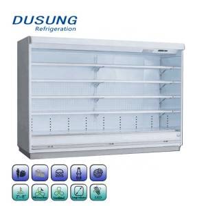 Commercial Supermarket Double Air Curtain Refrigerator
