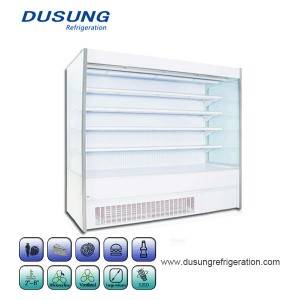 Commercial Refrigeration Equipment Double Air Curtain Of Fruits And Vegetables Refrigerated Display Cabinet