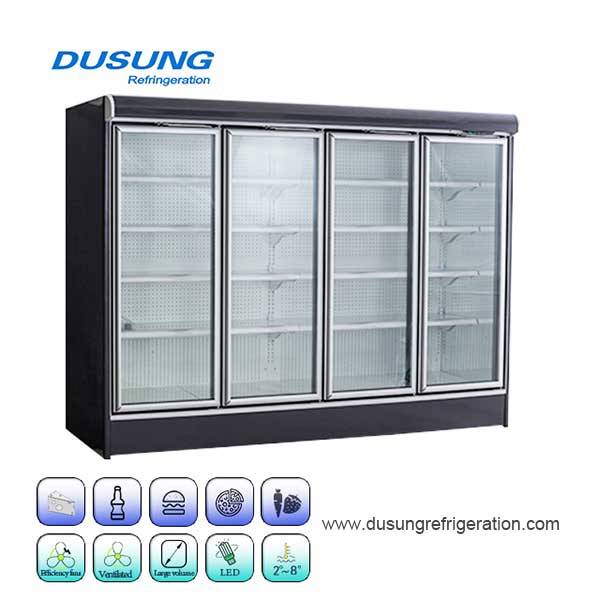 Original Factory Back Bar Refrigerator -
 Glass door four door commercial refrigeration display refrigerator – DUSUNG REFRIGERATION