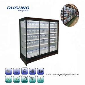 Commercial refrigerator showcase vertical display fridge glass door refrigerator