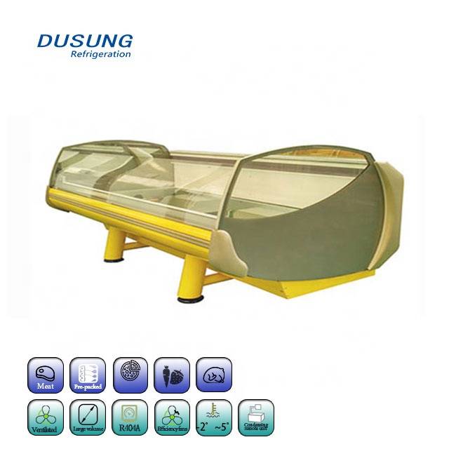 Low price for Showcase Refrigerators -
 Professional Factory for Suiling Commercial sea food and fresh meat glass door display chiller DCLD-1600X – DUSUNG REFRIGERATION
