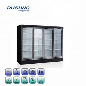 Supermarket Refrigerator Upright Glass Door