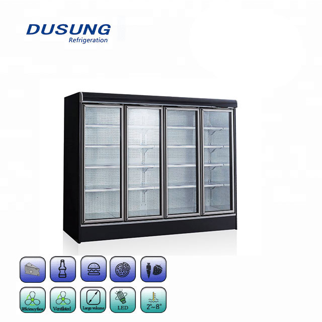18 Years Factory Glass Top Fridge -
 Supermarket Freezer Upright Glass Refrigerator door – DUSUNG REFRIGERATION