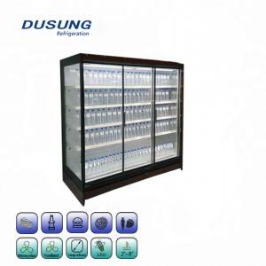 Upright Beverage Showcase Refrigerator Side Glass Door
