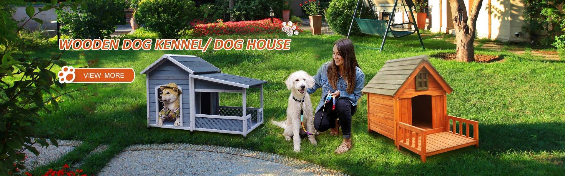Wooden dog kennel/ dog house