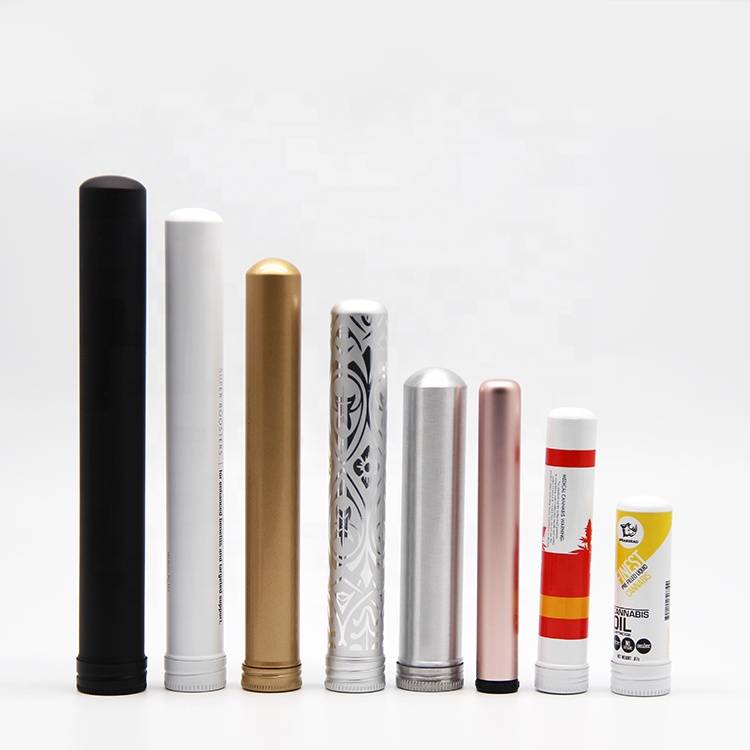 Custom logo single aluminum cigar joint tube wholesale