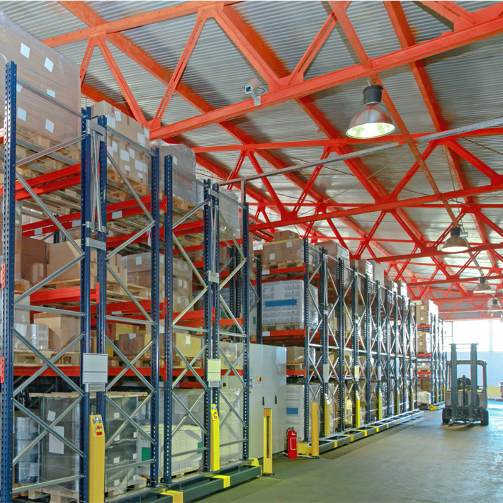 Electric Movable Racking Heavy Duty Selective Stacking Galvanized Warehouse Storage Mezzanine Cantilever Shelf Metal
