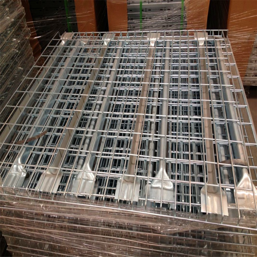 Galvanized Iron Steel Welded Mesh Warehouse Rack Wire Decking Panel