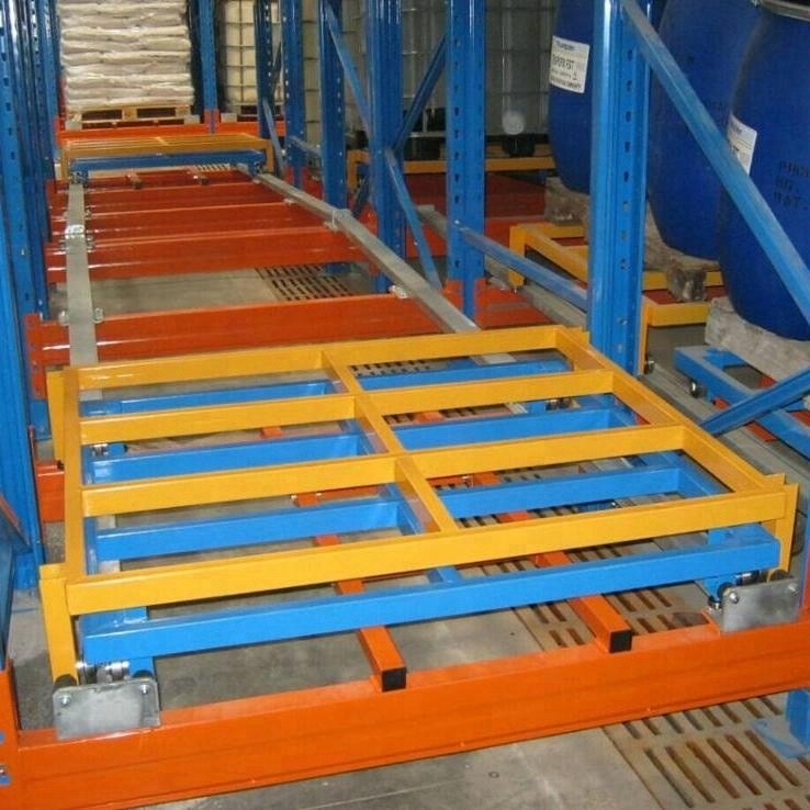 certificated vertical push back racking