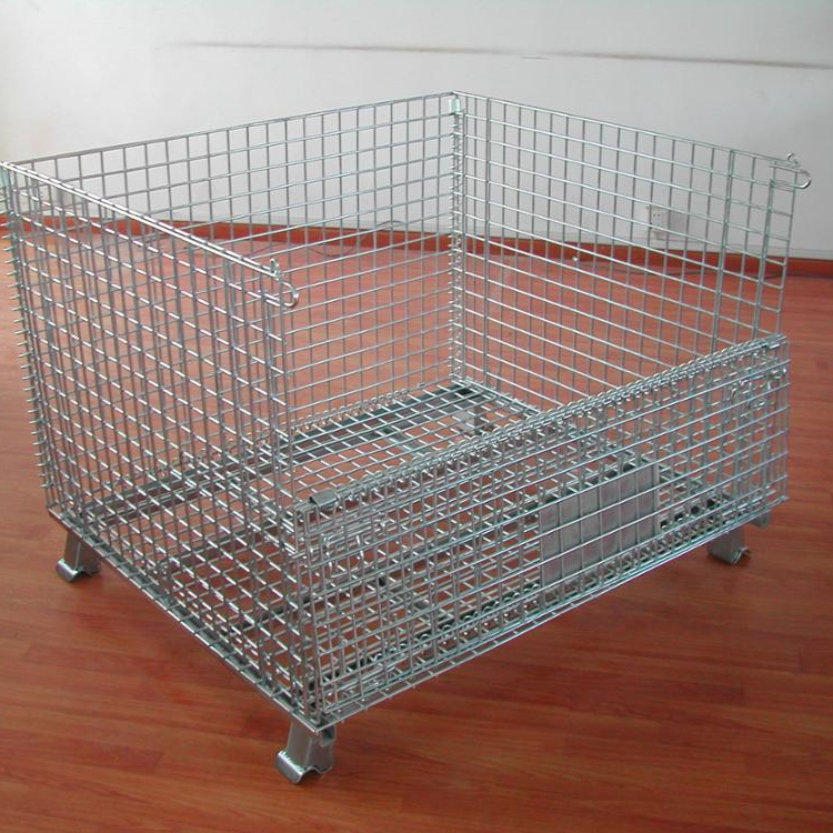 Foldable steel Wire Cages- Collapsible wire mesh container