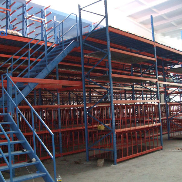Stable High Capacity Steel Metal Platform Mezzanine Floor Pallet Rack Storage