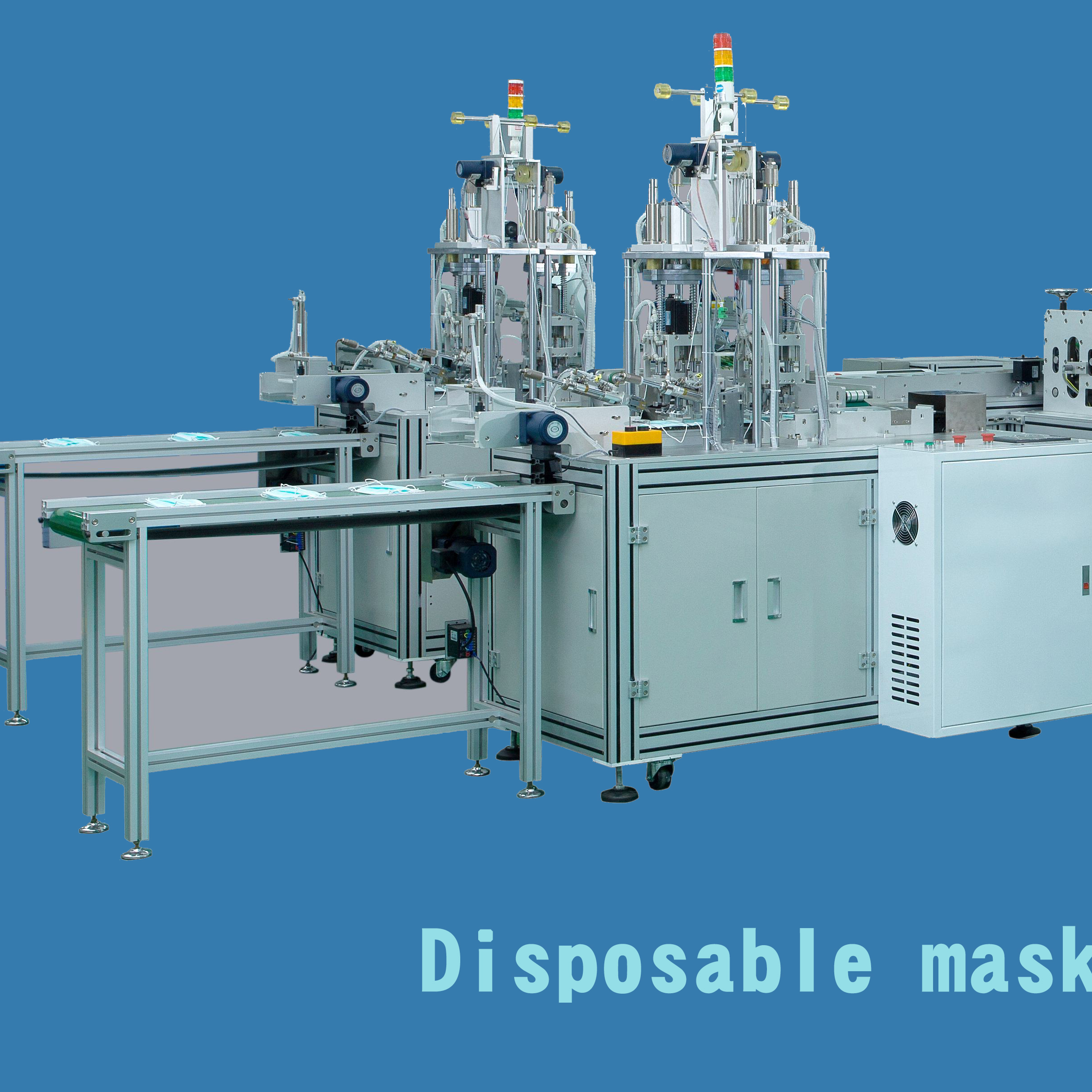 Ebiltech-Two Disposable Medical Surgical Face Mask Machine