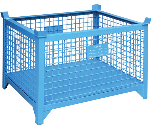 Galvanized wire mesh containers box Wire mesh cages foldable wire container boxes