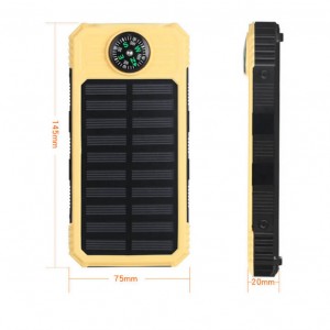Special Price for Dual Usb Solar Power Bank - D3-3.7v compass 10000mah solar charger for cell phone – EEON