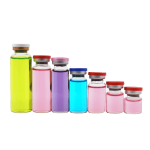 2ml to 30ml crimp neck glass vials with filp top lid