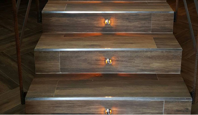 Why are stair lights widely used?