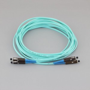 MU/UPC to MU/UPC Duplex OM4 50/125 Multimode LSZH Fiber Patch Cable