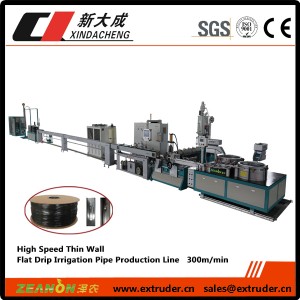 High Speed Flat Irrigation Pipe Production Line
